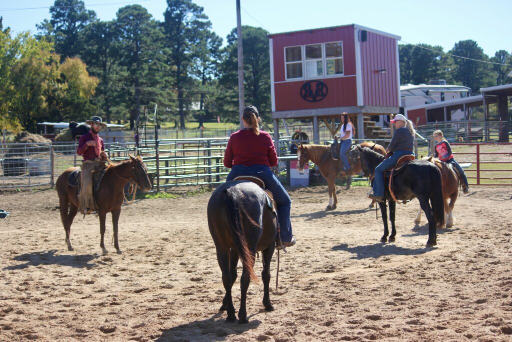 Educational horsemanship clinic, hosted by Rustic Valley Ranch in Poteau, OK